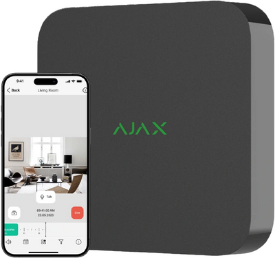 Мережевий відеореєстратор Ajax NVR (8ch) (8EU) black 99-00015025 фото
