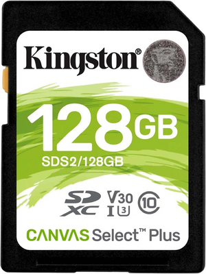 Модуль флэш-памяти Kingston 128GB SDXC Canvas Select Plus 100R C10 UHS-I U3 V30 99-00017984 фото