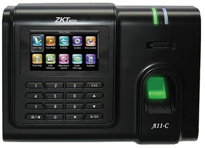 Биометрический терминал ZKTeco A11-C ID ADMS со считывателем отпечатка пальца, карт EM-Marine, с Wi-Fi 220198 фото