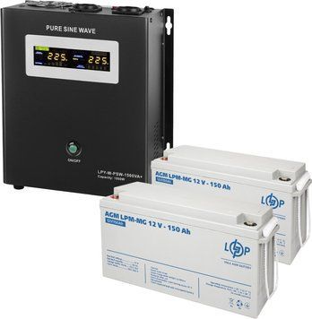 Комплект резервного питания LP (LogicPower) ИБП + мультигелевая батарея (UPS W1500 + АКБ MG 3600Wh) 19810 фото