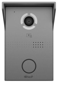 Bas-IP&nbsp;AV-03BD&nbsp;silver IP вызывная панель со считывателем UKEY для IP-домофонов 99-00009104 фото