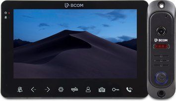 Комплект відеодомофона BCOM BD-780M Black Kit: відеодомофон 7 з детектором руху і відеопанель 215040 фото