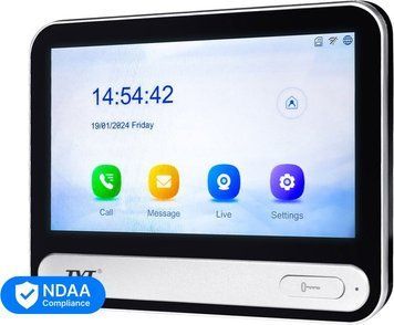 IP-видеодомофон з WiFi 7" TVT TD-E2137-PE/TP/WF Black 82-00404 фото