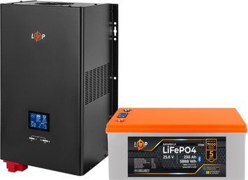 Комплект резервного питания LP(LogicPower) ИБП + литиевая (LiFePO4) батарея (UPS W3600 + АКБ LiFePO4 5888W) 37461 фото