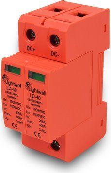 Устройство защиты от перепадов напряжения Lightwell LD-40 2P 1000V. 301039 фото