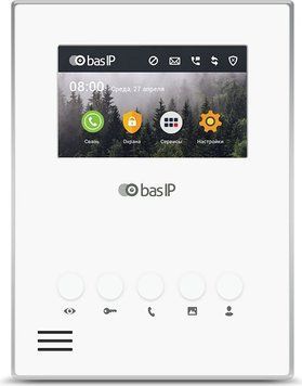 IP-відеодомофон 4.3 Bas-IP AU-04LAF white з Wi-Fi 276756 фото