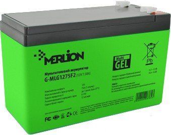 MERLION G-MLG1275F2 7.5 А&bull;ч 12В Свинцево-кислотна акумуляторна батарея 99-00020939 фото
