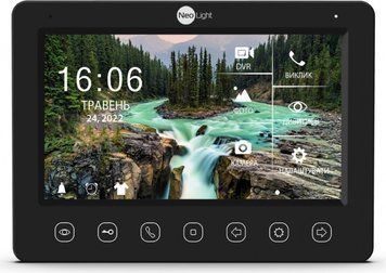 Відеодомофон 7 NeoLight KAPPA+ HD Black з детектором руху і записом відео 177983 фото