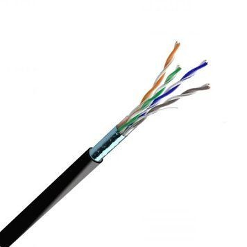 Cat. 5e F/UTP PE 4х2х24 AWG (70910021) бухта 500м. Кабель вита пара ЗЗКМ (FTP мідь вуличний) 99-00007340 фото