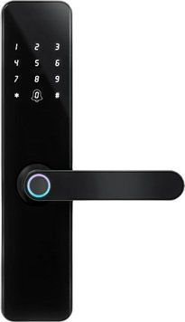 Замок біометричний автономний Trinix TRL-5110BTF Black L/R з Bluetooth, зчитувачем відбитків пальців і карт Mifare 65-00080 фото