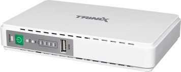 Джерело безперебийного питание DC UPS Trinix TRX-MUPS-2512 (10000mAh) 5V/9V/12V/15V/24V/PoE, Li-ion 4*2.5Ah, для роутера и медиаконвертера 42-00148 фото