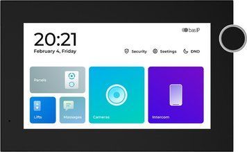 IP-відеодомофон Bas-IP AZ-07LL Linux 7 black з можливістю горизонтального та вертикального монтажу 276416 фото