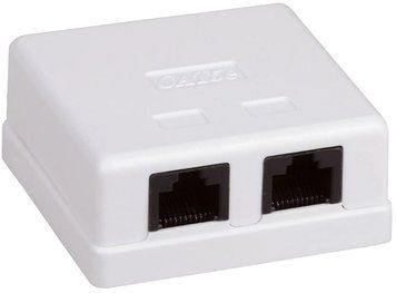 Hypernet MB-UTP6-2 Розетка 2-портовая RJ45 UTP, белая, 6 категория 99-00012115 фото