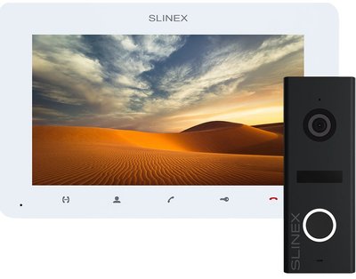 Slinex ML-17HD(Black) + SM-07MHD(White) Комплект відеодомофону 30251 фото