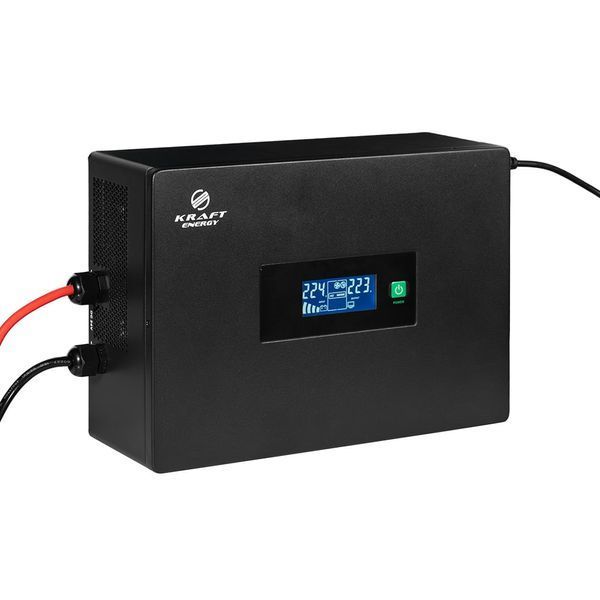Комплект резервного живлення 600W 2400Wh: високочастотний інвертор Kraft KRF-SAVR600VA/600W-12V + акумуляторна батарея Trinix TGL12V200Ah/20Hr GEL 42-00112-44-00015 фото