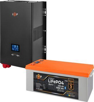 Комплект резервного питания LogicPower 3500W + литиевая (LiFePO4) батарея 7168Wh 40166 фото