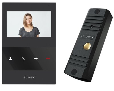 Slinex ML-16HD(Black)+SQ-04M(Black) Комплект відеодомофону 30252 фото