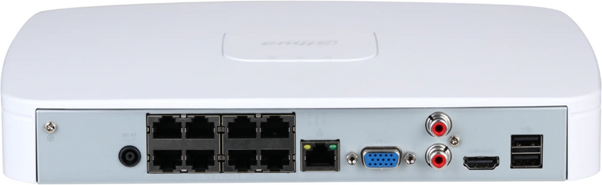 8-канальний Smart 1U 8PoE 1HDD WizSense DHI-NVR2108-8P-I2 99-00014834 фото