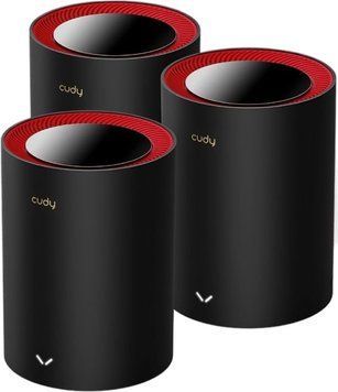 Маршрутизатор WiFi Mesh-система WiFi 6 2.5G Cudy M3000 Black (3-Pack) 3 штуки дводіапазонні AX3000 73-00510 фото