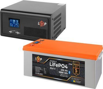 Комплект резервного питания LogicPower 2300W + литиевая (LiFePO4) батарея 7168Wh 40164 фото