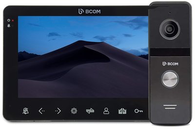Комплект видеодомофона BCOM BD-780FHD Black Kit: видеодомофон 7" и видеопанель 240562 фото