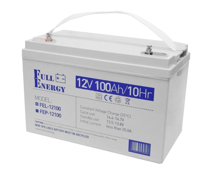 Full Energy FEL-12100 Акумулятор гелевий 12В 100 А•год 27971 фото