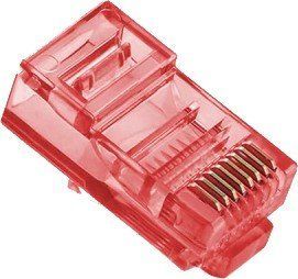 Merlion RJ-45 8P8C UTP Cat-5 (100 шт/уп.) Q100 Red Конектор 99-00024199 фото