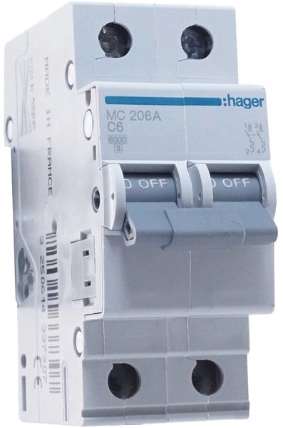 Hager MC206A Автоматический выключатель 28684 фото