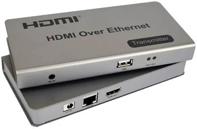 Комплект HDMI-USB Активний приймач/передавач HDMI-USB +IR по RJ45 до 120 м 27230 фото
