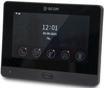 Wi-Fi відеодомофон 7" BCOM BD-760FHD/T Black з підтримкою Tuya Smart 99-00018855 фото