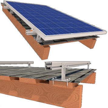 Комплект кріплення 1 сонячних панелей до 1145мм бітумна черепиця StringSetter SS-XL-B 01 99-00016170 фото