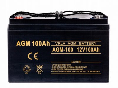 Акумулятор VOLT POLSKA VRLA AGM 12V 100Ah 2844415 фото