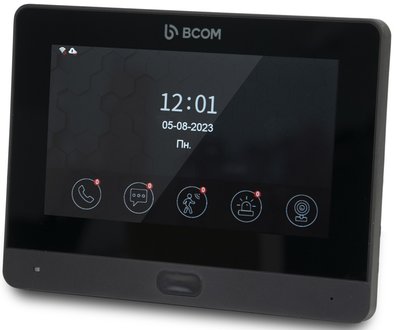 Wi-Fi видеодомофон 7" BCOM BD-760FHD/T Black с поддержкой Tuya Smart 242052 фото