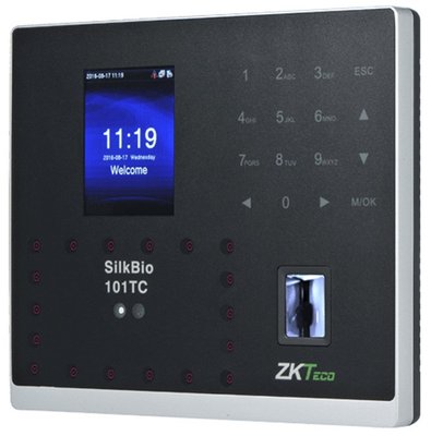 Біометричний термінал ZKTeco SilkBio-101TC[ID] з розпізнаванням облич, зчитувачем відбитку пальця і RFID карт EM-Marine 115190 фото