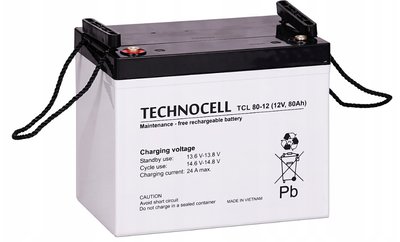 Аккумулятор Technocell TCL 80-12 80Aч 2844417 фото
