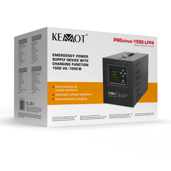 Джерело безперебійного живлення KEMOT PROsinus-1500-LFP4 8-156984 фото