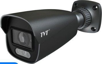 IP-відеокамера 6Mp TVT TD-9Камери2S4-C (D/PE/AW3) Black f=2.8mm, ІЧ+LED-підсвічування, з мікрофоном 77-00404 фото
