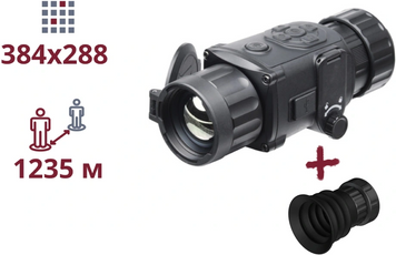 Комплект ТЕПЛОВИЗИОННАЯ НАСАДКА НА ПРИЦЕЛ + окуляр AGM Rattler TC35-384 99-00020199 фото