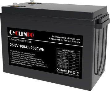 Аккумуляторна батарея литий-зализо-фосфатна 25.6В 100Аг Cyclen 25.6V 100AH LiFePo4 44-00080 фото