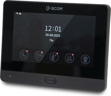 Wi-Fi відеодомофон 7 BCOM BD-760FHD/T Black з підтримкою Tuya Smart 242052 фото