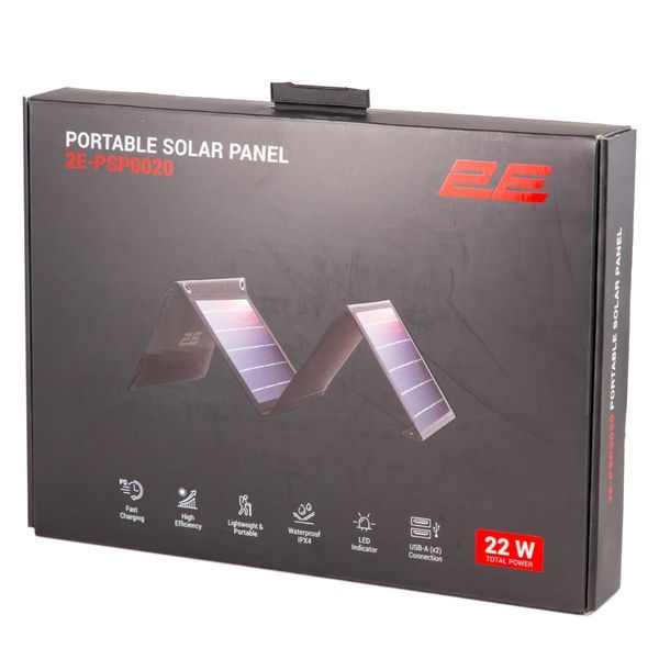 2E Портативная солнечная панель, 36 Вт зарядное устройство, USB-C 20W, USB-A 18W5 x 160) 27933 фото