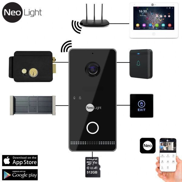 Neolight Optima IPW (Black) Вызывная панель 99-00023153 фото