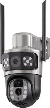 IP PTZ-відеокамера автономна з WiFi та сонячною панеллю 3Mp+3Mp Light Vision VLC-9430WIA/2C3S (Solar) f=4mm, на акумуляторних батареях 75-00292 фото