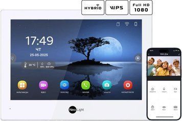 Neolight ALPHA Hybrid + SOLO FHD Graphite Комплект відеодомофону 99-00024849 фото