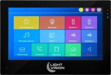 Відеодомофон 7" WiFi Tuya Light Vision SINGAPORE FHD Black 82-00231 фото