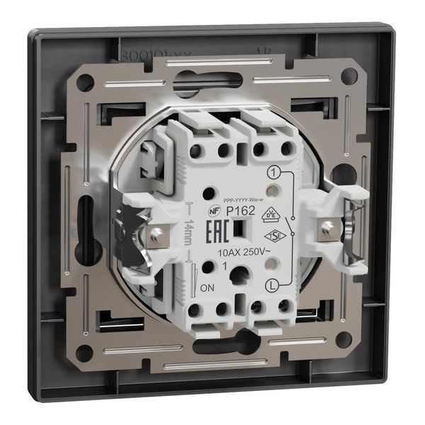 Schneider Electric EPH0100171 Asfora Выключатель 1-клавишный антрацит 99-00013744 фото