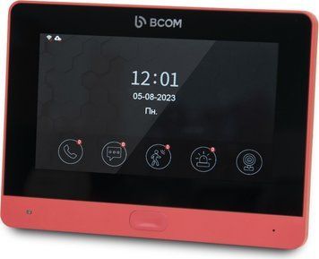 Wi-Fi відеодомофон 7 BCOM BD-760FHD/T Red з підтримкою Tuya Smart 248879 фото