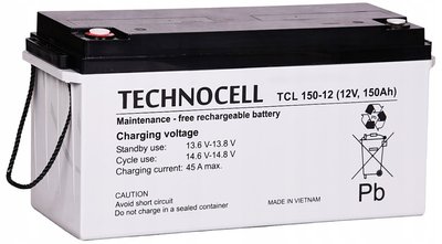 Акумулятор Technocell TCL 150-12 150Aч 2844419 фото