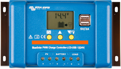 Контролер заряду Victron Energy BlueSolar PWM-LCD&USB 12/24V-30A (30A, 12/24В) 99-00020225 фото