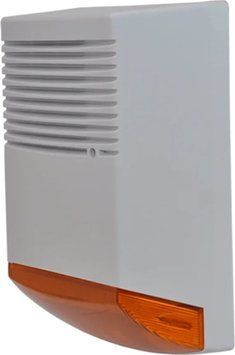Сирена свитлозвукова автономна зовнишня Trinix BS-11 128dB з мисцем пид АКБ 1.2-7Ah 28-00010 фото